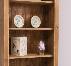 Biblioteca Provance din lemn masiv cu 5 rafturi 79 cm - Img 2