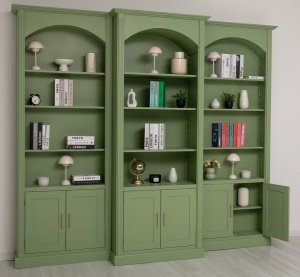 Biblioteca Provance Stil Trio lemn masiv, 296 x 30/50 x 250 cm - Img 6