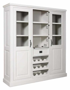 Bufet cu vitrina dining Harmony 2 usi 1 sertar 157 cm - Img 2