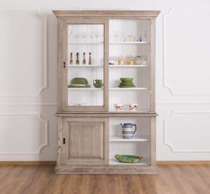 Bufet dining Provance 4 usi culisante lemn masiv 141 cm - Img 2