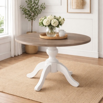 Masa rotunda Harmony model Sofie lemn masiv 130 cm