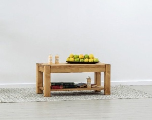 Masuta de cafea Heritage din lemn masiv 100 x 50 x 45 cm