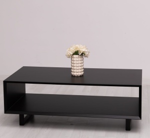 Masuta living Piannova material mdf vopsit negru, 120 x 60 x 45 cm - Img 3