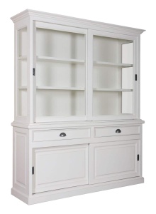 Bufet cu vitrina Harmony cu 4 usi culisante si 2 sertare - Img 3