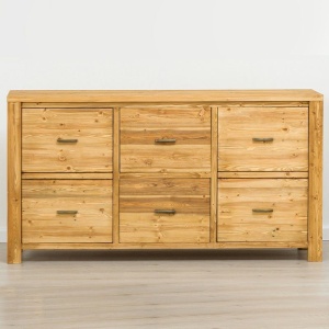 Bufet Gold Wood cu 2 usi si 2 sertare din lemn masiv - Img 2
