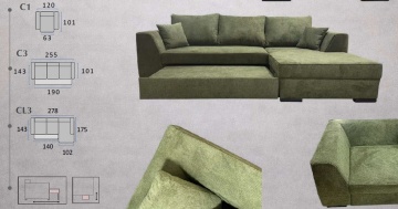 Coltar extensibil Line cu lada, personalizabil, 278 x 175 cm vezi Gama Line - Img 4