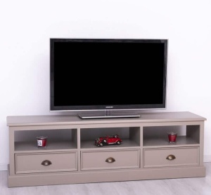 Comoda TV Provance cu 3 sertare din lemn masiv 180 cm - Img 4