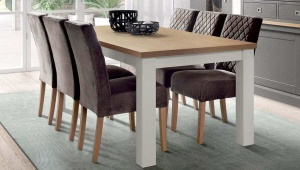Masa dining Harmony model Kubic Oak 160 x 90 cm - Img 4