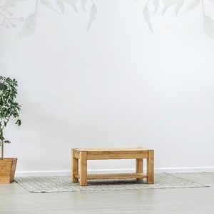 Masuta de cafea Heritage din lemn masiv 100 x 50 x 45 cm - Img 2
