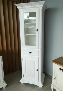 Vitrina de living Napoli alba din Lemn masiv - Img 3