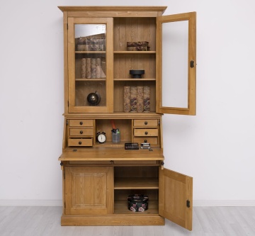 Biblioteca Provance din lemn masiv, model tip birou