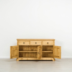 Bufet Rustic Carpatin cu 3 usi si 3 sertare lemn masiv - Img 5