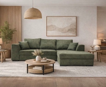 Coltar extensibil Line cu lada, personalizabil, 278 x 175 cm vezi Gama Line