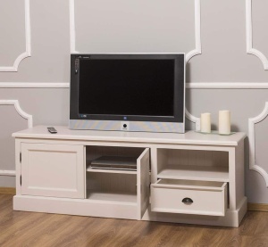 Comoda TV Provance cu 2 usi si 1 sertar lemn masiv 160 cm - Img 4