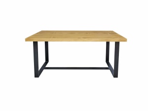 Masuta de living IronWood metal si lemn 100 x 50 cm - Img 4