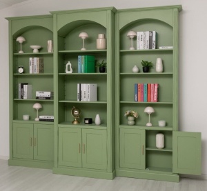 Biblioteca Provance Stil Trio lemn masiv, 296 x 30/50 x 250 cm - Img 7