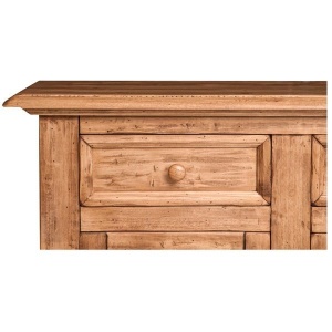 Bufet Artisan cu 3 usi si 3 sertare natur antichizat, lemn masiv tei, 156 cm - Img 5