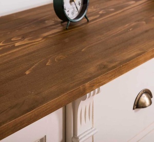 Bufet living Provance cu 2 usi si 6 sertare lemn masiv 219 cm - Img 5