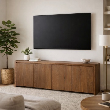 Bufet Terrano Lemn Masiv stejar cu 4 usi, 229 x 46 x 71 cm