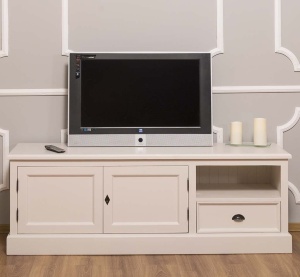 Comoda TV Provance cu 2 usi si 1 sertar lemn masiv 160 cm