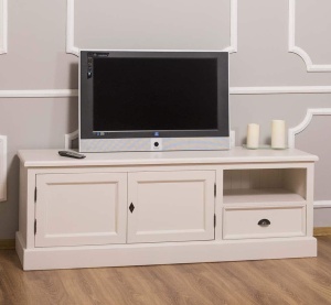 Comoda TV Provance cu 2 usi si 1 sertar lemn masiv 160 cm - Img 5