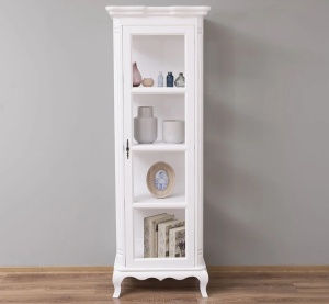 Corp Vitrina Shabby Provance cu 1 usa lemn masiv - Img 2