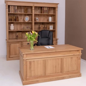 Set mobilier de birou Indiana din lemn masiv stejar - Img 3