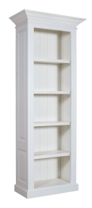 Biblioteca Harmony lemn masiv alb 4 polite, 96 cm - Img 2