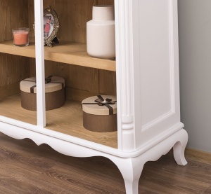 Biblioteca living Shabby Provance lemn masiv, 112 cm - Img 3