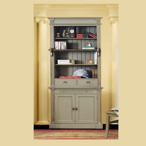 Biblioteca Retro Charm cu 2 usi si 2 sertare lemn masiv, 110 cm - Img 2