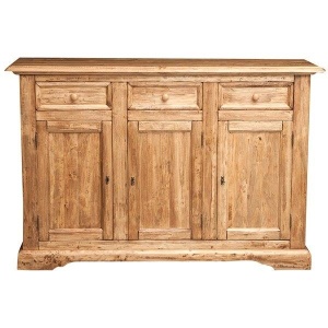 Bufet Artisan cu 3 usi si 3 sertare natur antichizat, lemn masiv tei, 156 cm - Img 4