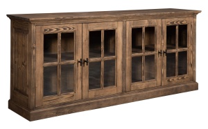 Bufet living Woodcraft Lemn cu 4 usi de sticla