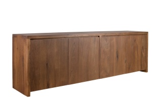 Bufet Terrano Lemn Masiv stejar cu 4 usi, 229 x 46 x 71 cm - Img 2