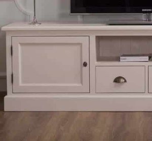 Comoda TV living Provancecu cu 2 usi si 2 sertare lemn masiv - Img 3