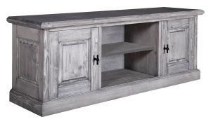 Comoda TV living Woodcraft cu 2 usi lemn masiv