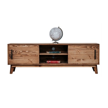 Comoda TV Terra Home cu 2 usi culisante, lemn masiv, 146 x 40 x 48 cm - Img 4