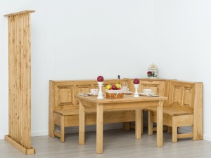 Masa dining Etnika din lemn masiv 140 x 80 cm - Img 2