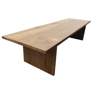 Masa Dining Terrano din Lemn Masiv Stejar, 213 x 102 x 76 cm - Img 3