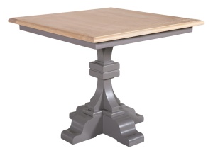 Masa patrata dining Harmony lemn masiv si furnir stejar 90 x 90 x 78 cm - Img 2