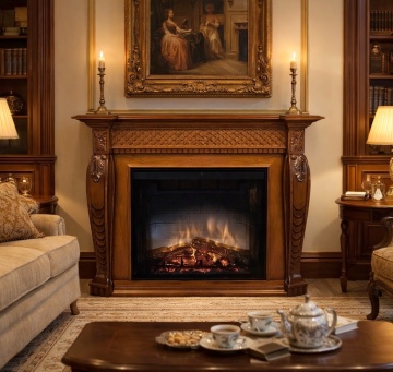 Masca Semineu clasic Imperial Lux model Vienna, lemn masiv si furnir