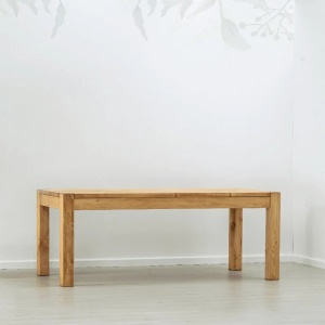 Set masa cu bancuta Heritage din lemn masiv, nuanta naturala 200 x 90 cm - Img 3
