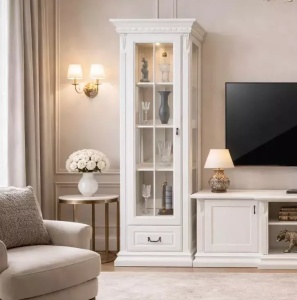 Set mobilier living clasic Imperial Lux model Davidof vopsit alb - Img 2