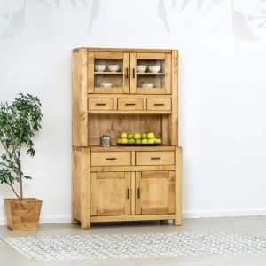 Bufet dining Heritage cu 2 usi si 5 sertare din lemn masiv