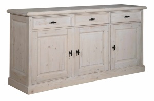 Bufet lemn masiv Woodcraft cu 3 usi si 3 sertare