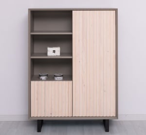 Bufet living Piannova cu 2 usi lemn masiv + mdf - Img 4