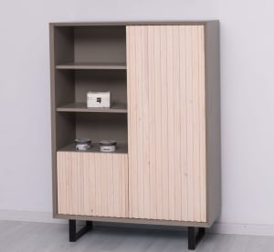 Bufet living Piannova cu 2 usi lemn masiv + mdf - Img 6
