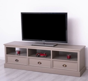 Comoda TV Provance cu 3 sertare din lemn masiv 180 cm - Img 2