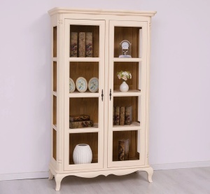 Corp Vitrina Shabby Provance cu 2 usi lemn masiv - Img 4