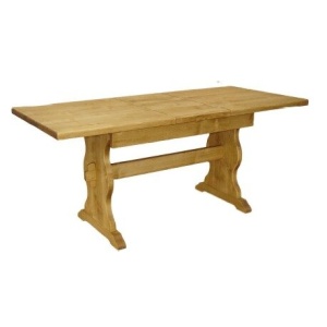 Masa rustica extensibila Etnika din lemn masiv, 140 / 180 cm - Img 2