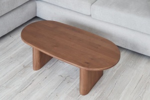Masuta de cafea Salomea lemn masiv stejar finisaj oak brulle - Img 2